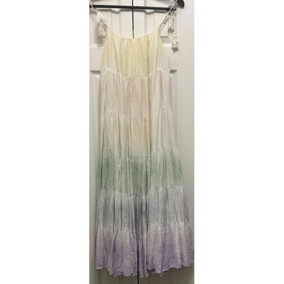Storia Dresses & Skirts - Whimsical Storia Pastel Tie-Dye Colorful Sundress Maxi Dress Size Small